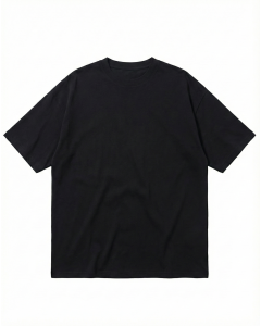 Men's Oversize Black T-shirt With Flower Pattern