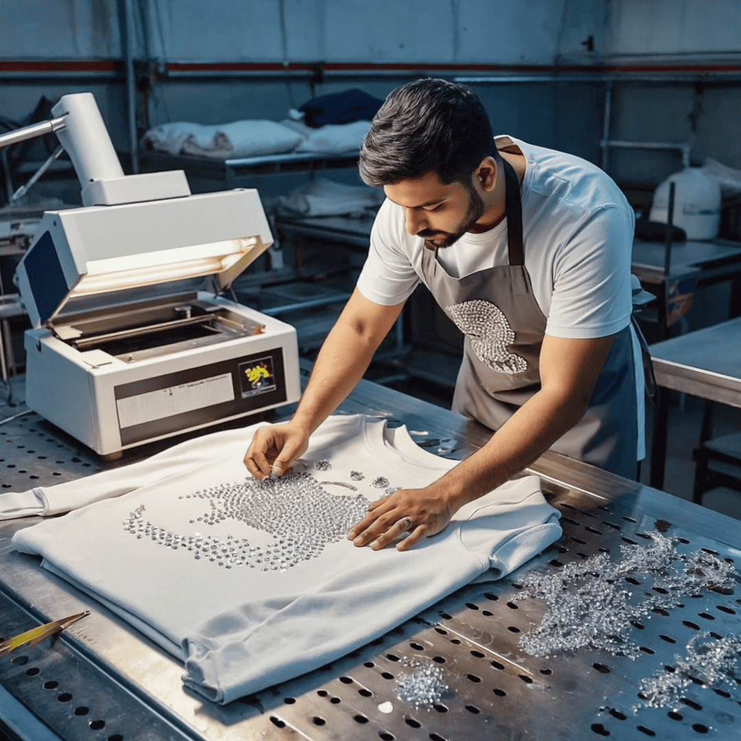 Stone Print with Rhinestones